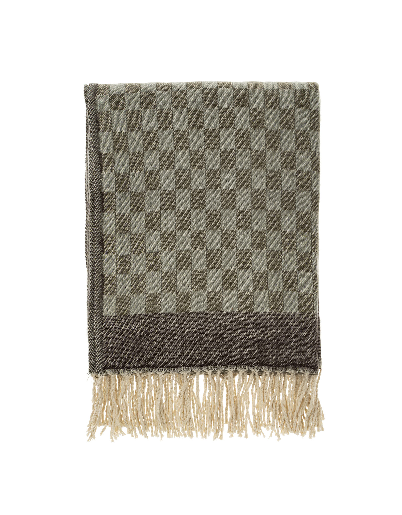 Checkered Jacquard Throw, Dawn