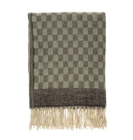 Checkered Jacquard Throw, Dawn