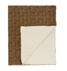 Mayur Block Print Sherpa Throw