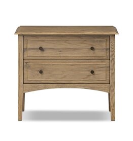 Maggie Nightstand in Aged Smoked Oak Resawn