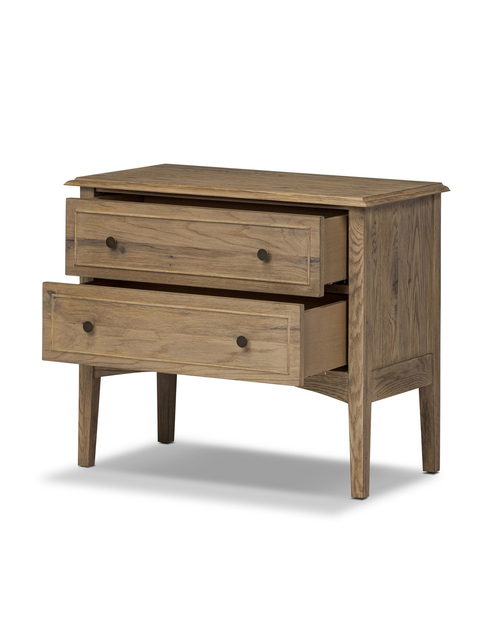 Maggie Nightstand in Aged Smoked Oak Resawn