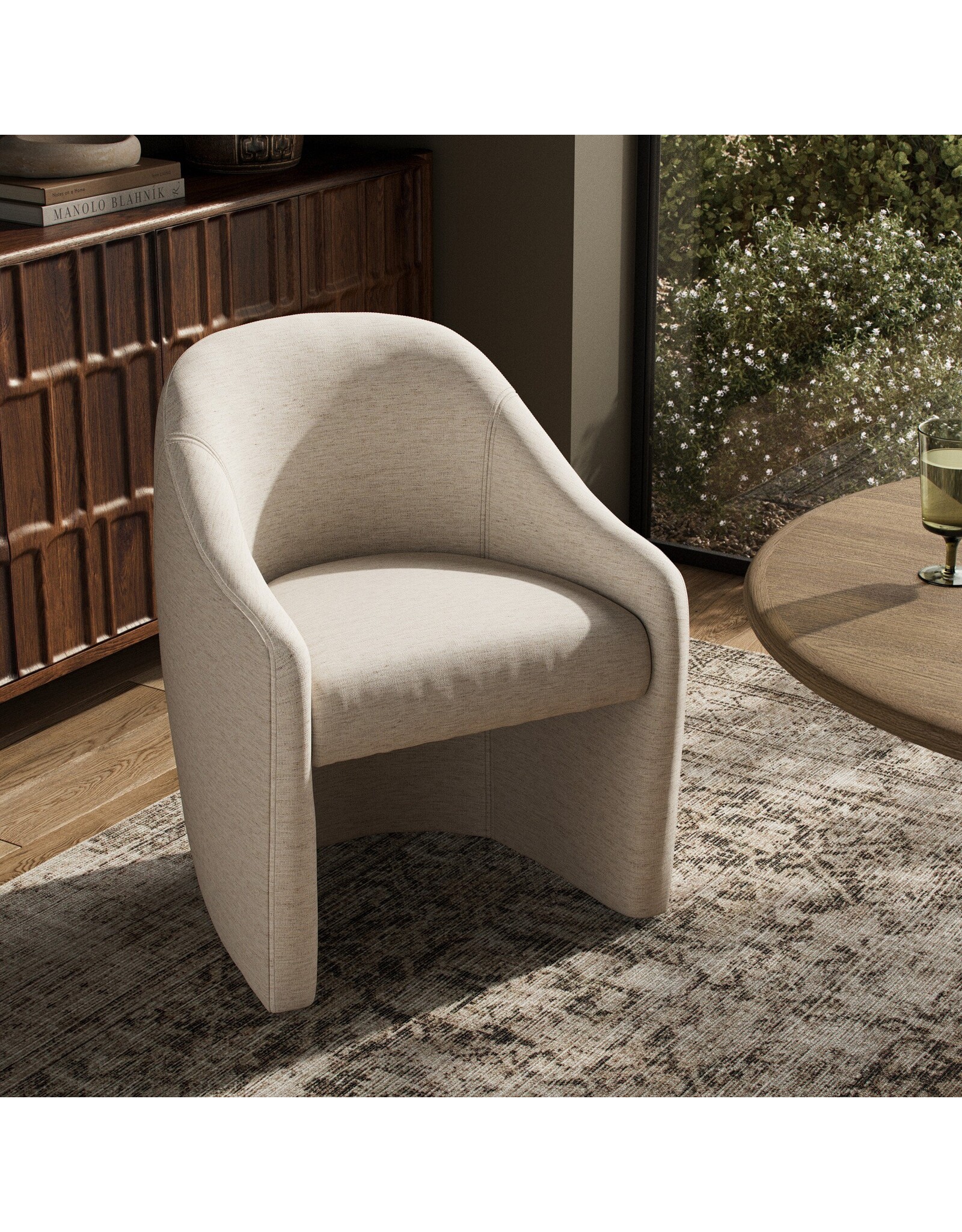 Levi Dining Chair, Crypton Nomad Snow