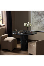 Oric Bistro Table, Black Marble