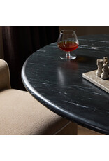Oric Bistro Table, Black Marble