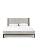 Newhall Bed in Plushtone Linen - Queen