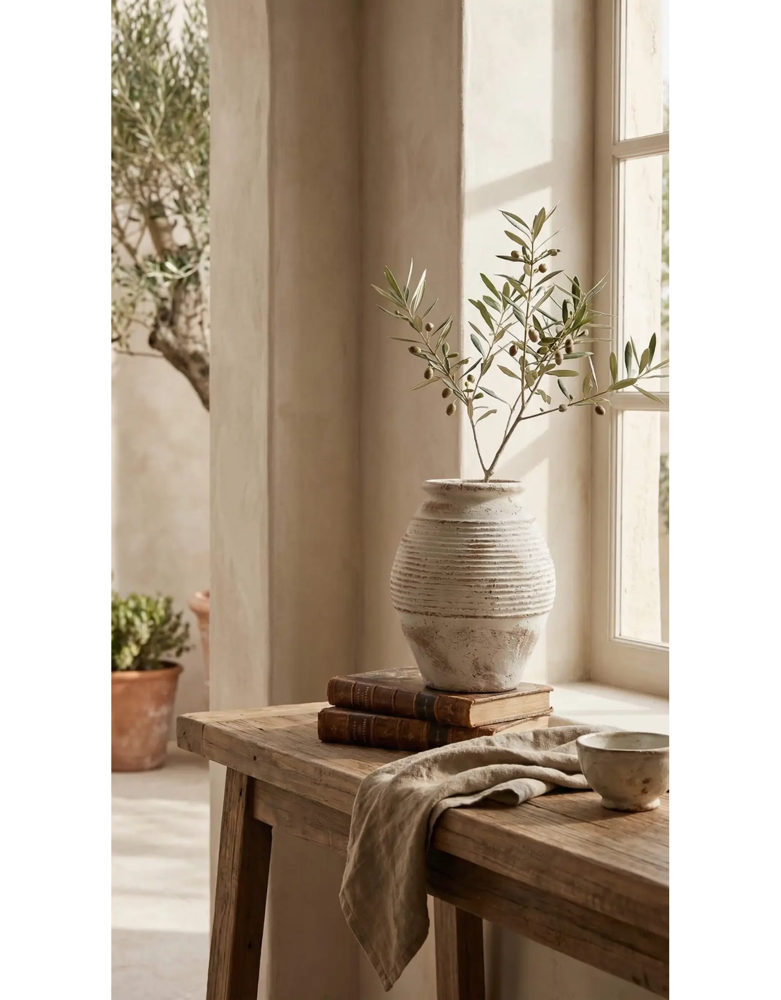 Terracotta Vase, Rustic Vintage Style - Toscana | Large