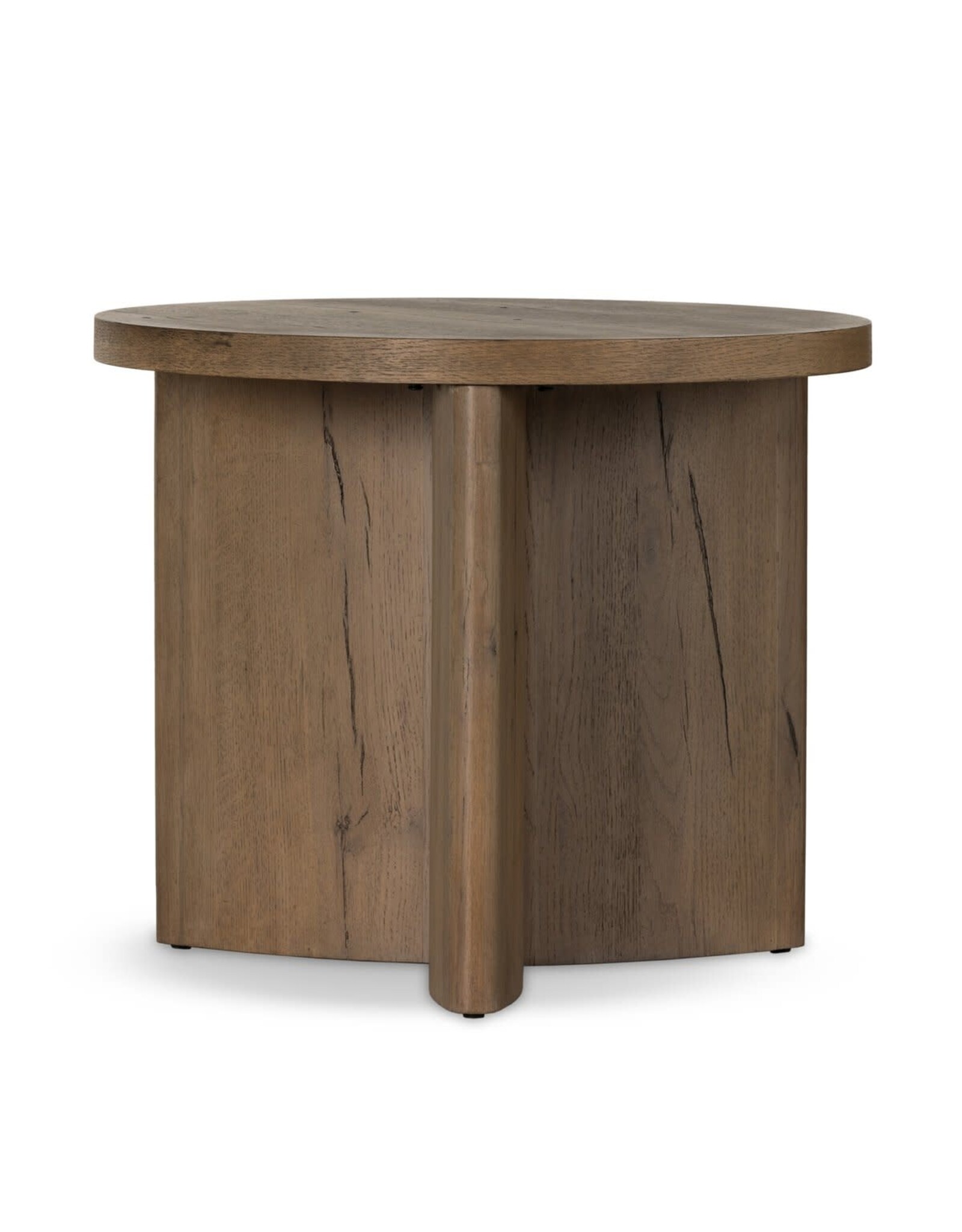 Toli End Table in Rustic Grey