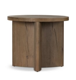 Toli End Table in Rustic Grey