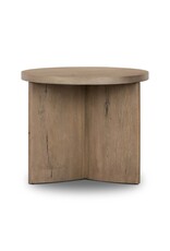 Toli End Table in Rustic Grey