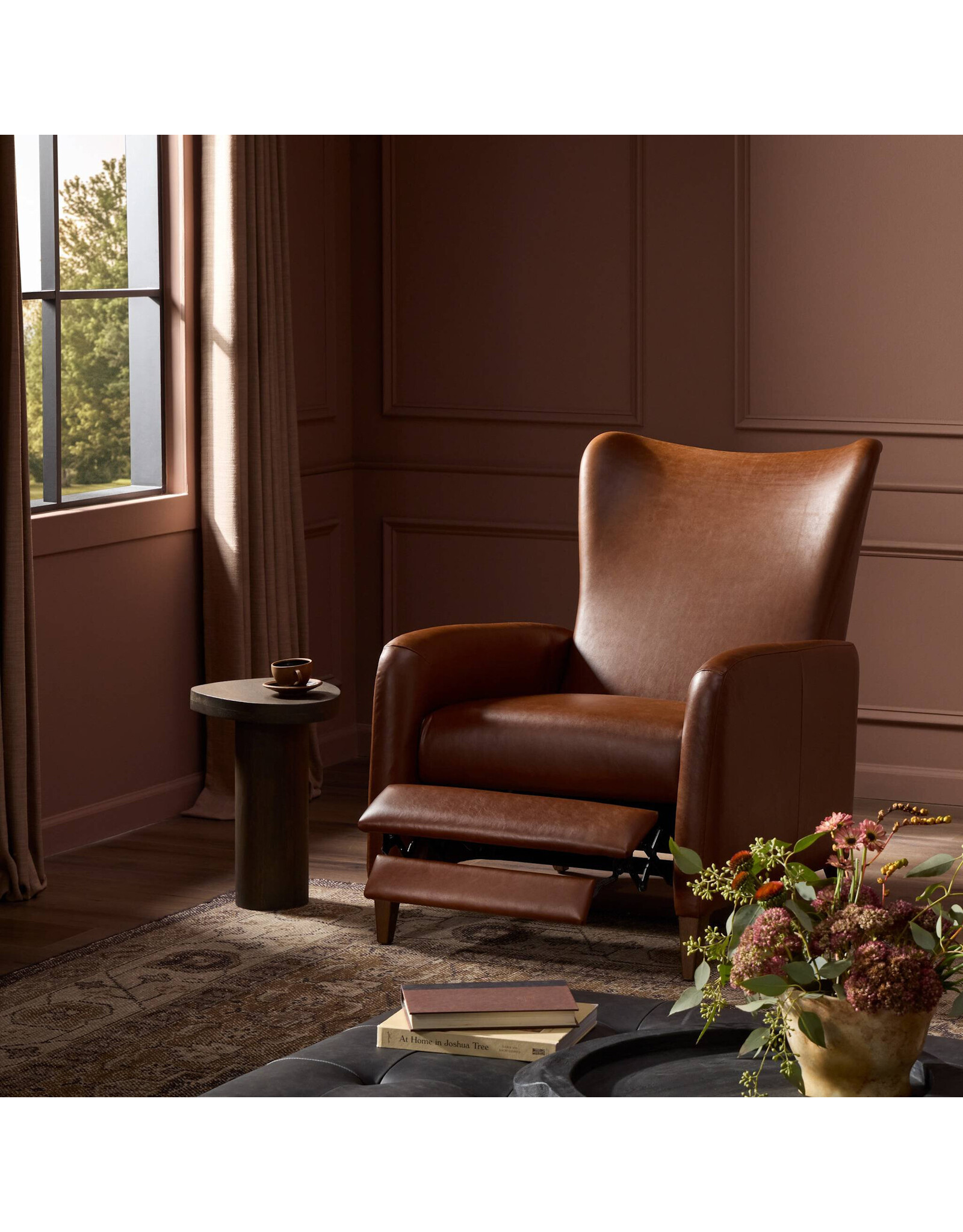 Neera Recliner,  Dulane Mahogany