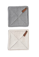 Pot Holder with Leather Loop
