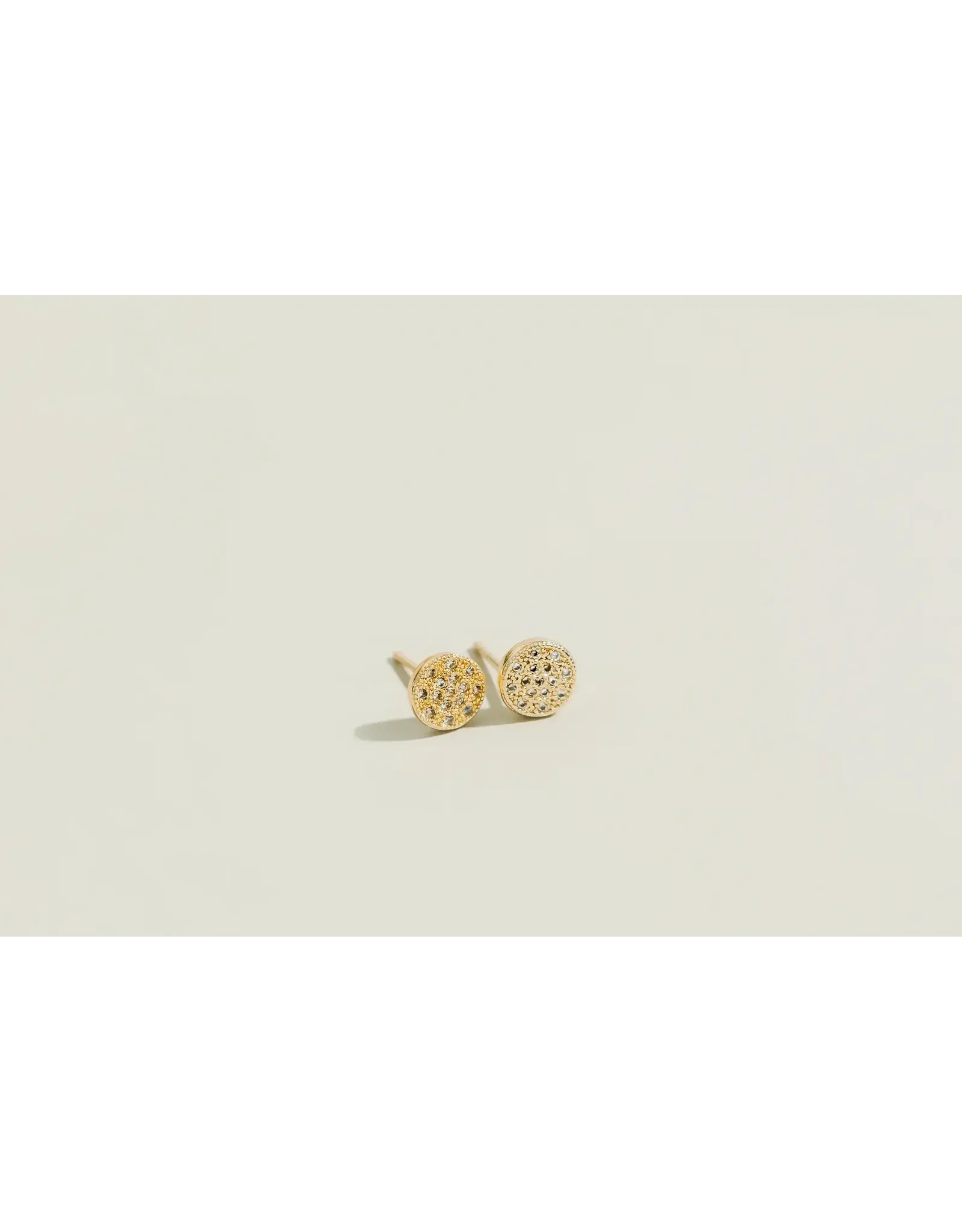 Round Zirconia Earrings