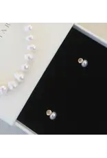 Pearl + Zirconia Studs
