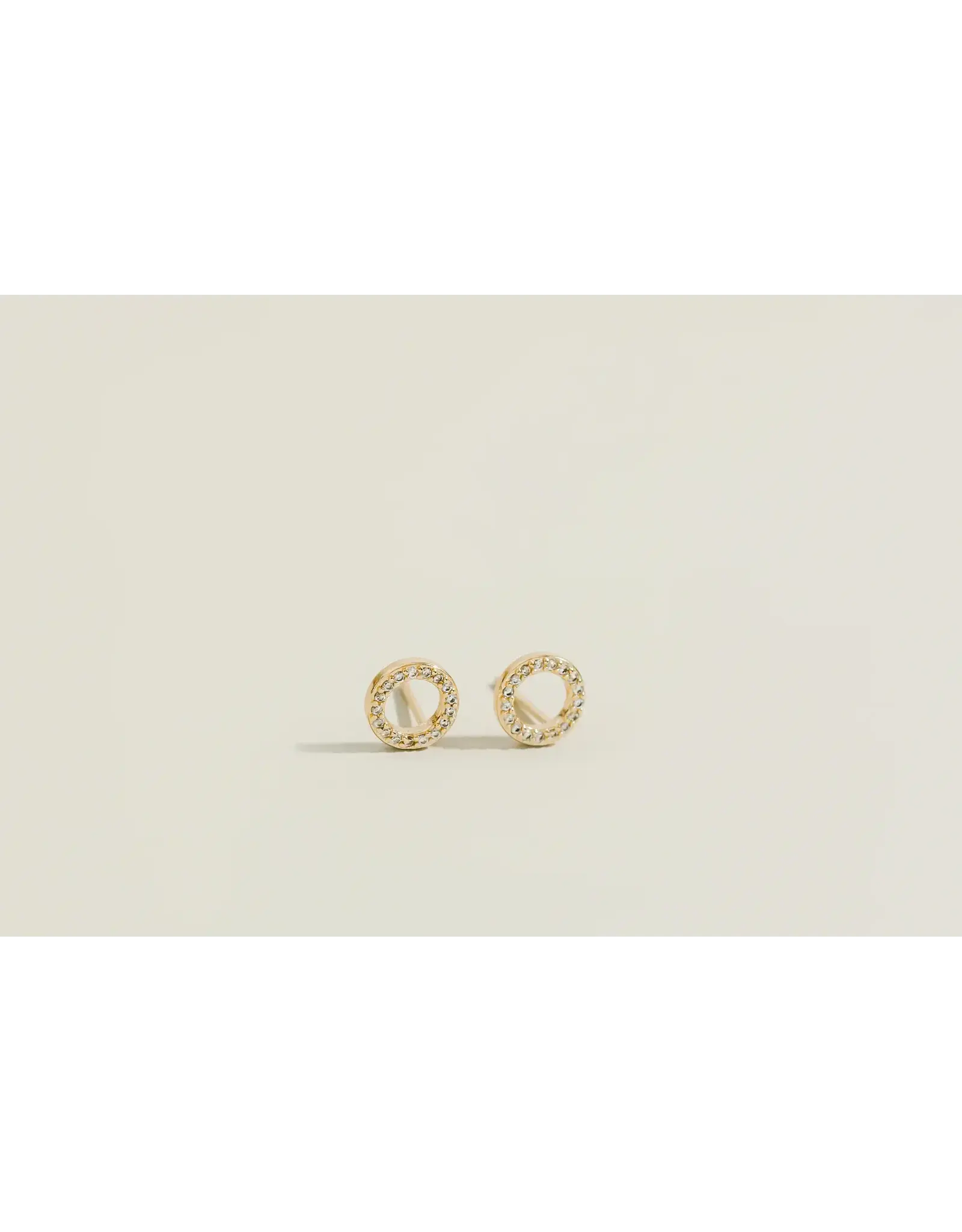 Zirconia Hoop Earrings
