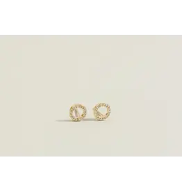 Zirconia Hoop Earrings