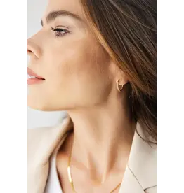 Hammered Thin Hoops