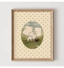 Meadow Lamb Art, 11X14