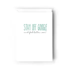 Stay Off Google Card