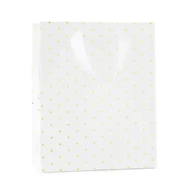 Gold Swiss Dot Gift Bag