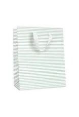Green Painted Stripe Gift Bag