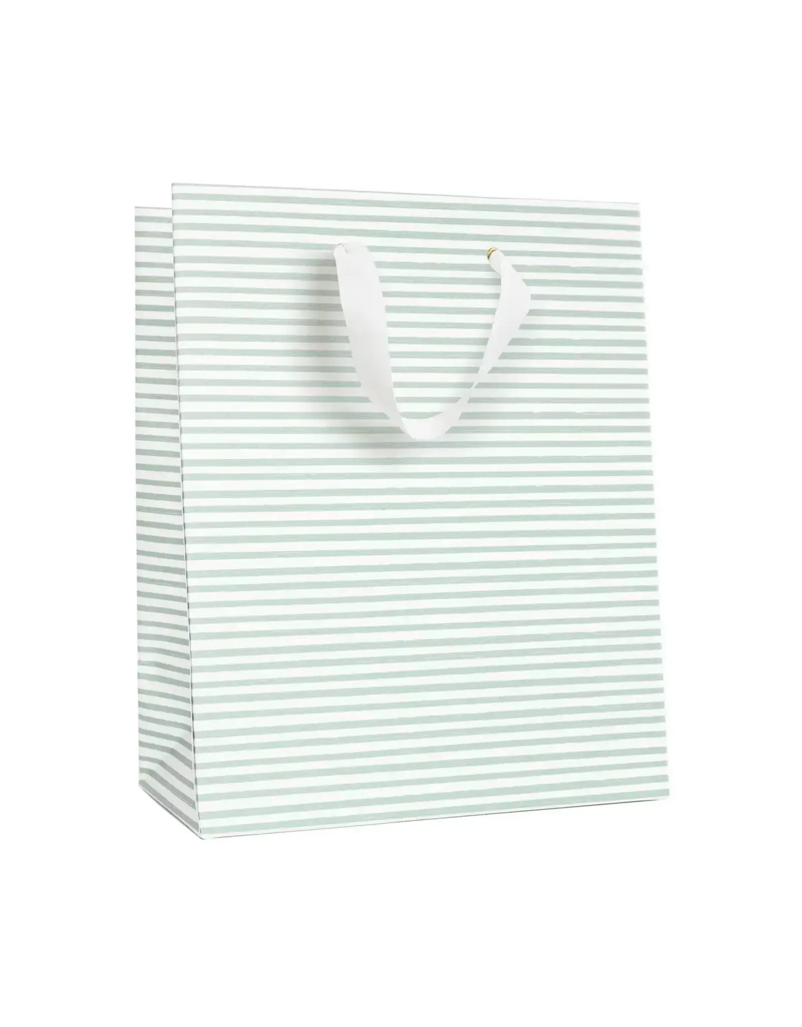 Green Painted Stripe Gift Bag