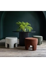 Ginger Ottoman in Velvet Natural