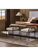 Leona Accent Stool, Yuma Cream