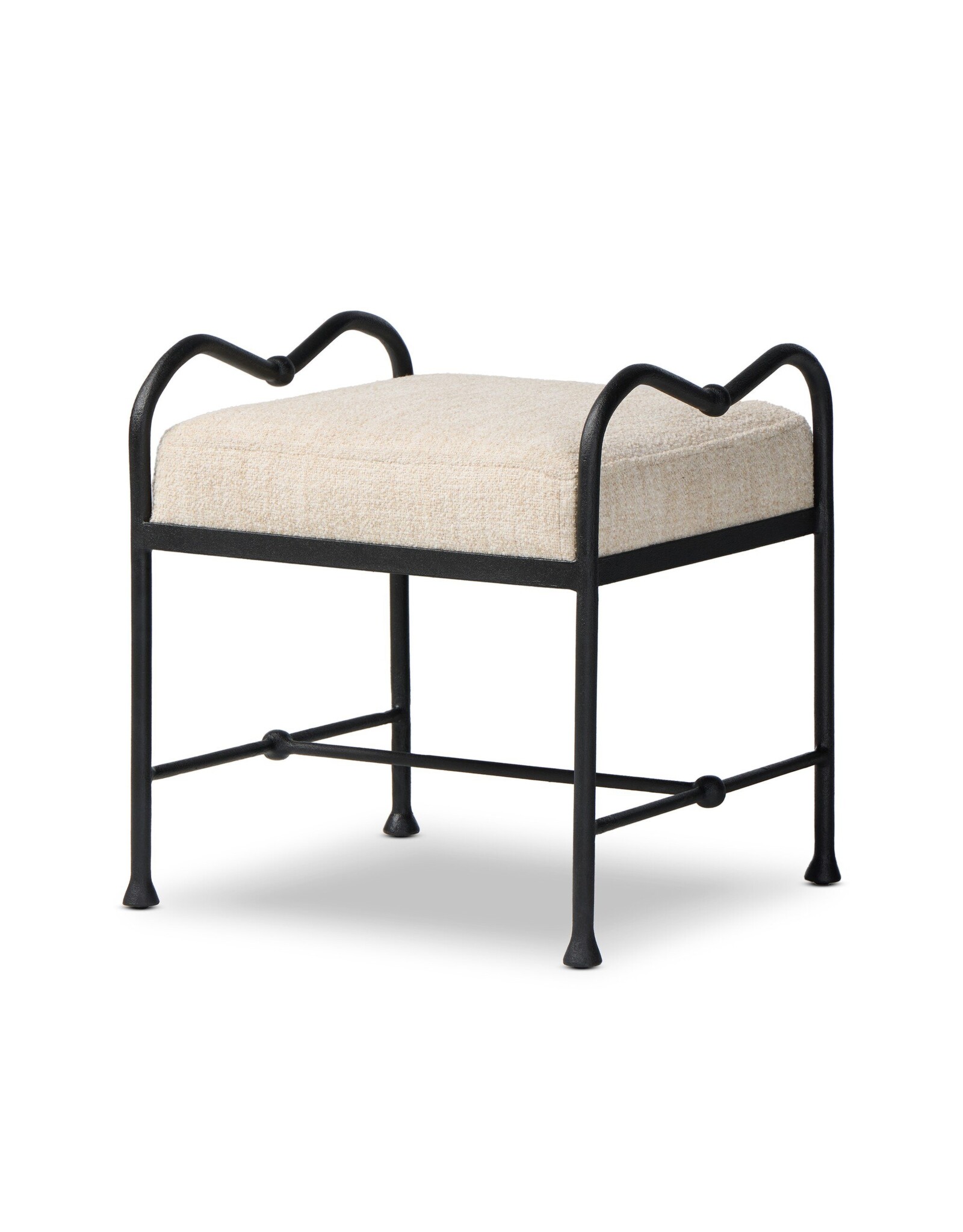 Leona Accent Stool, Yuma Cream