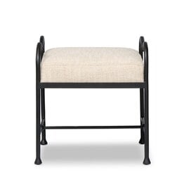Leona Accent Stool, Yuma Cream
