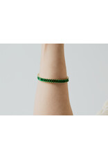 Green Emerald Baguette Bracelet