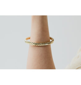 Quilted Open Bangle