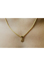 Serpentine Chain + Hollow Heart Charm