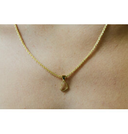 Serpentine Chain + Hollow Heart Charm