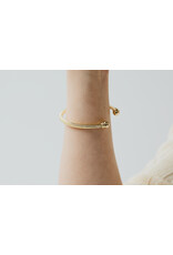 Twisted Open Bangle, Thin