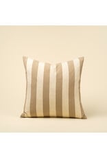 Wide Stripe Pillow, Sand 20x20