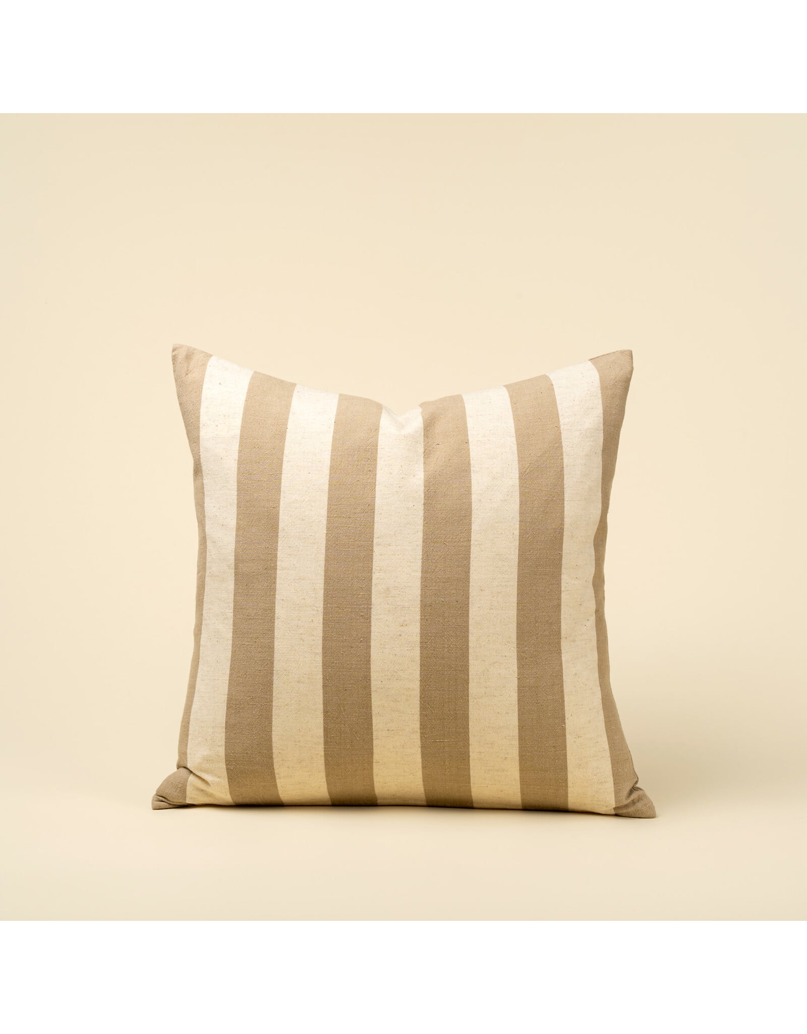 Wide Stripe Pillow, Sand 20x20