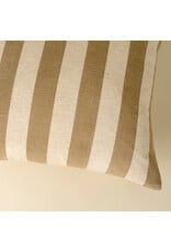 Wide Stripe Pillow, Sand 20x20