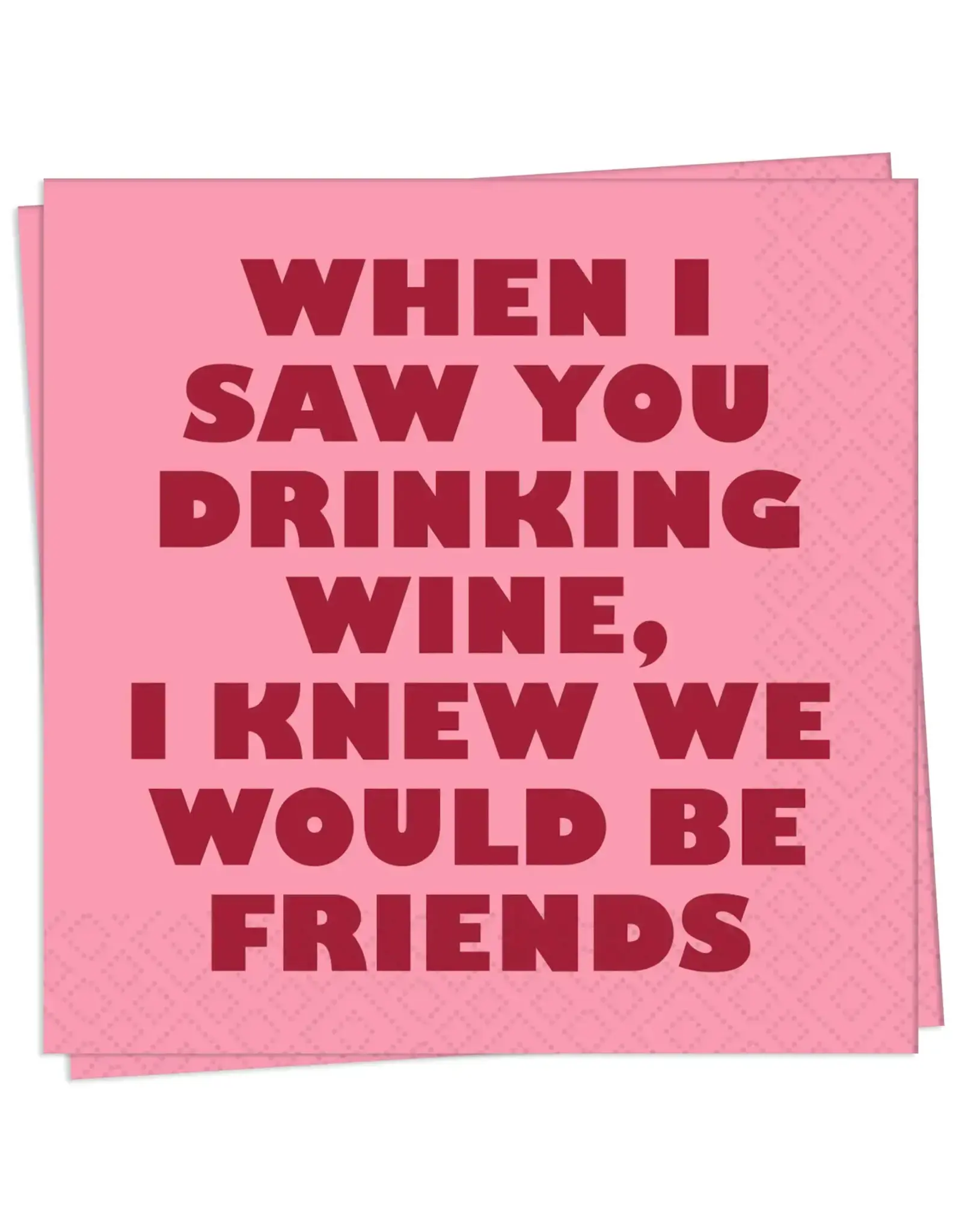 Drinking Wine Cocktail Napkin