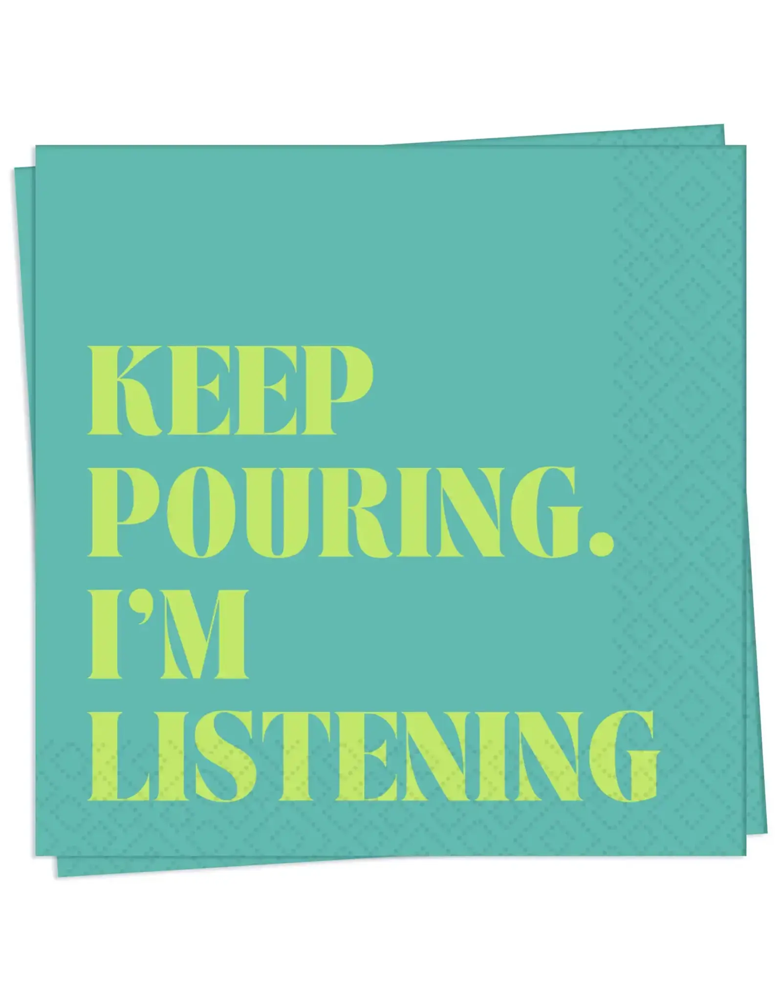 Pouring Listening Cocktail Napkin