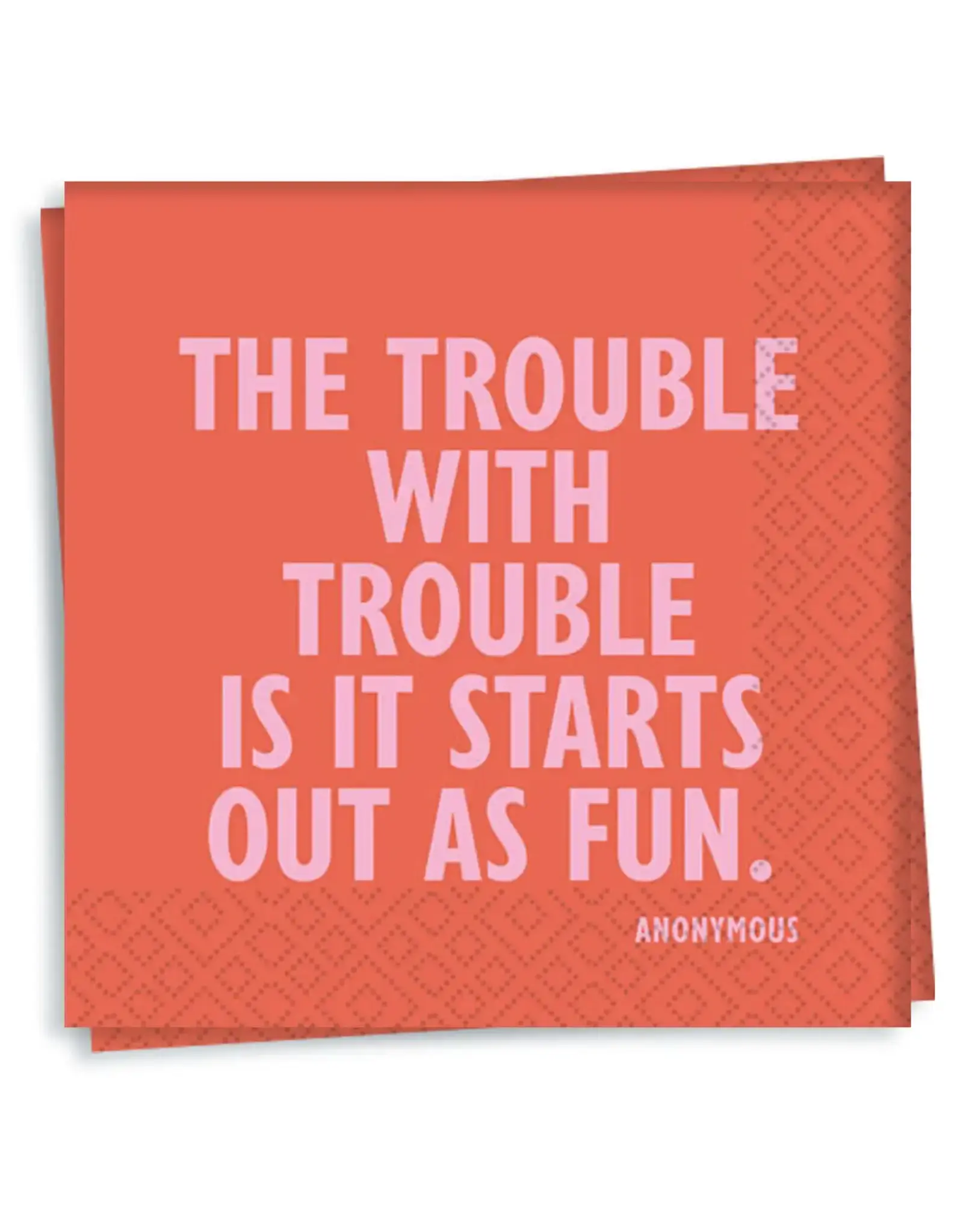 Trouble Cocktail Napkin