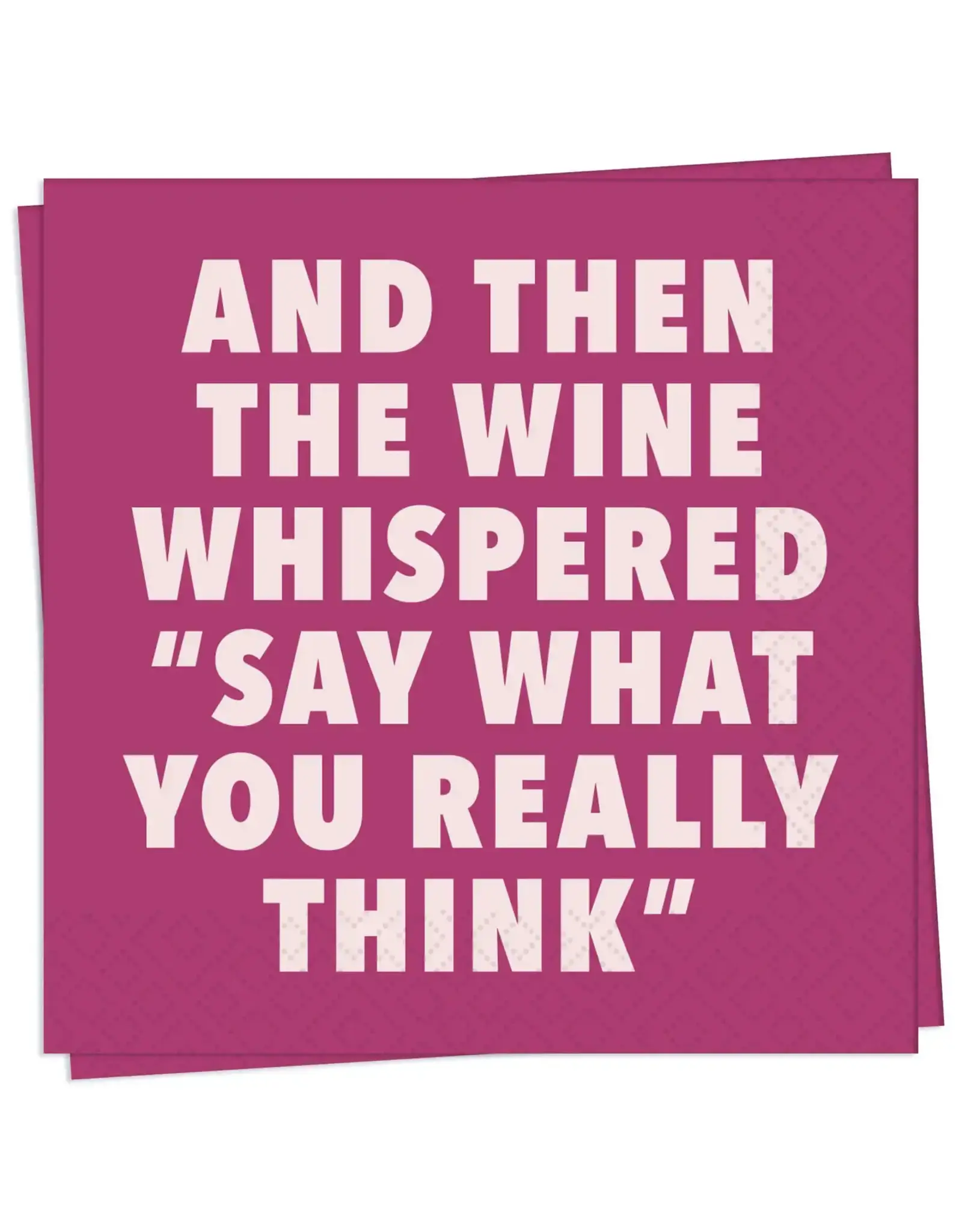 What You Really Think Cocktail Napkin