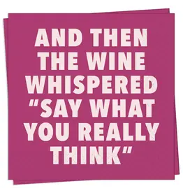 What You Really Think Cocktail Napkin