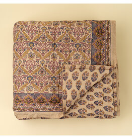 Luna Vine Block Print Quilt, King Size