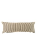 Pinstripe Linen Pillow, Natural 15x42