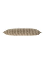 Pinstripe Linen Pillow, Natural 15x42