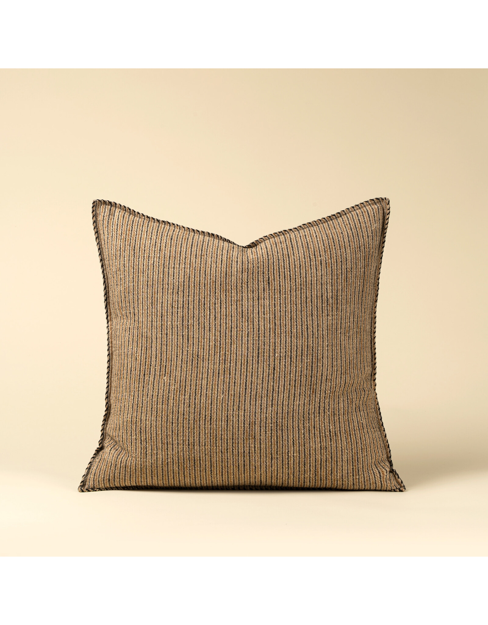 Colmar Stripe Linen Pillow, 20x20