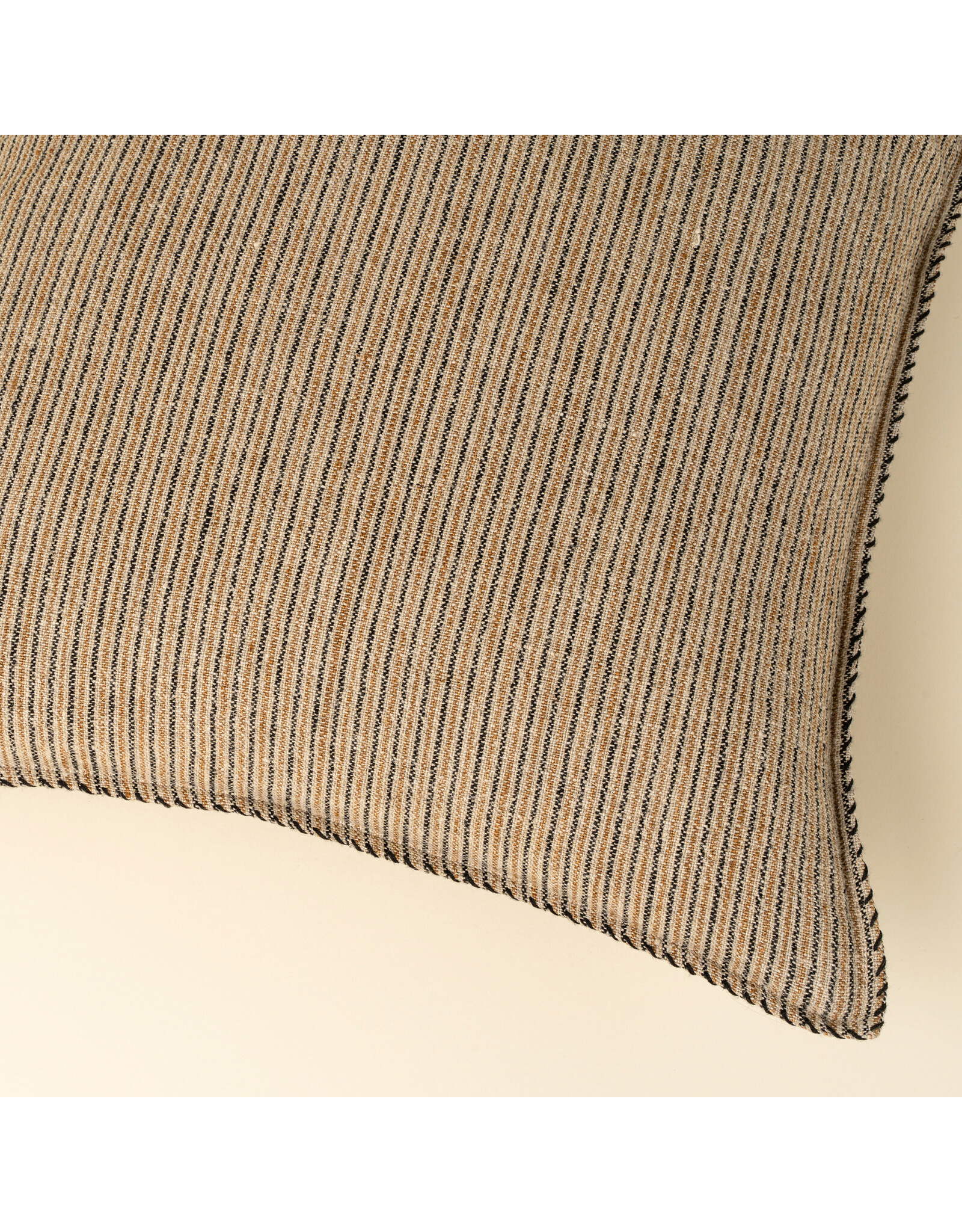 Colmar Stripe Linen Pillow, 20x20