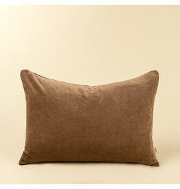 16x24 Vera Luxe Velvet Pillow, Caramel