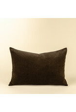 16x24 Vera Luxe Velvet Pillow, Midnight Green