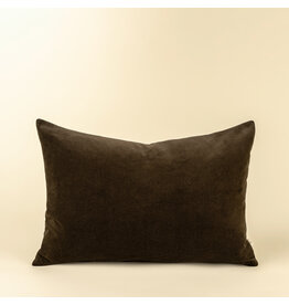 16x24 Vera Luxe Velvet Pillow, Midnight Green